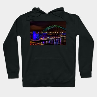 Newcastle Quayside At Night Hoodie